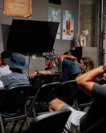 Reps in a training session at the office