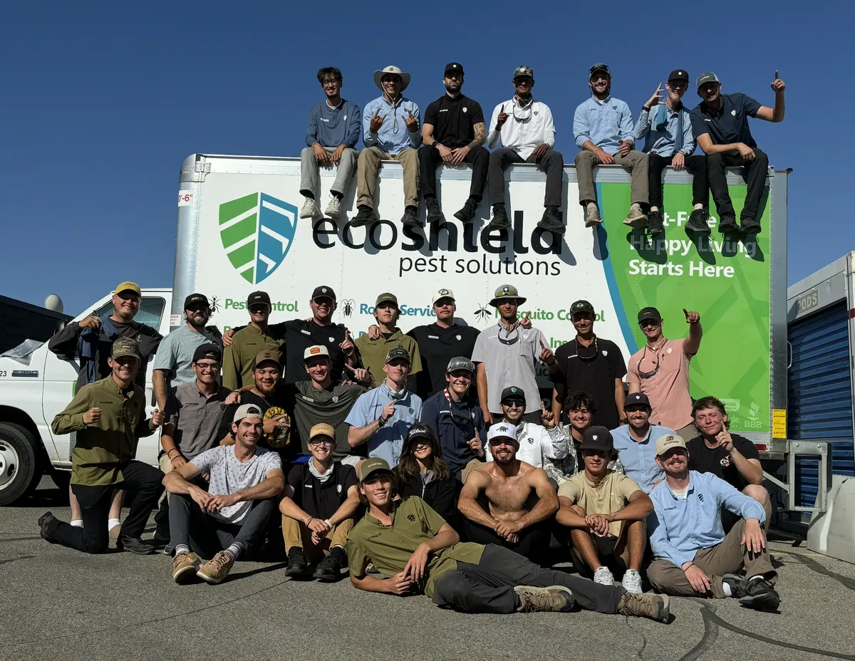 The sales team with an Ecoshield truck