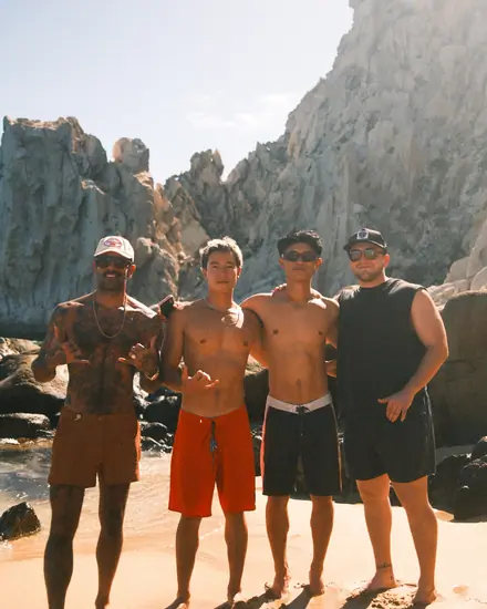 Reps on the beach in Cabo